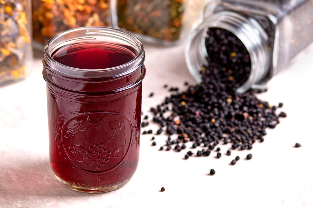 OUT OF STOCK UNTIL NOV: USDA Certified Organic Dried Elderberries Bulk - 20lbs Bag (Sambucus Nigra - Black Elderberry)